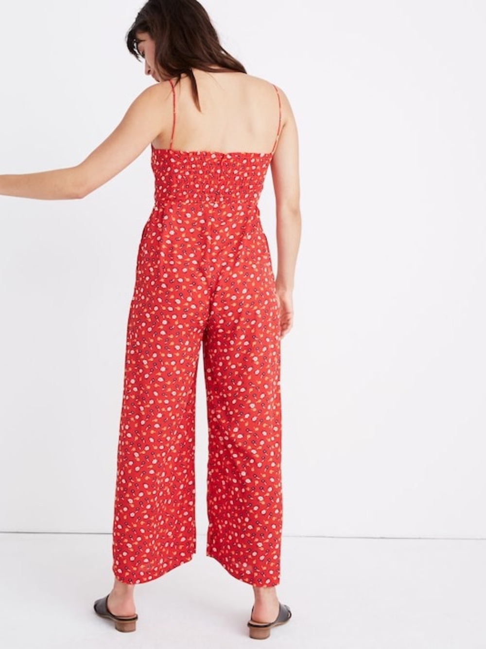 Madewell Ruched Wide-Leg Jumpsuit in Prairie Posies - Picture 15 of 15